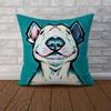 Bull Terrier Pillow Case For Car Sofa Decorative Home Doublesided Print Plush Square Throw Pillow Cushion Cover