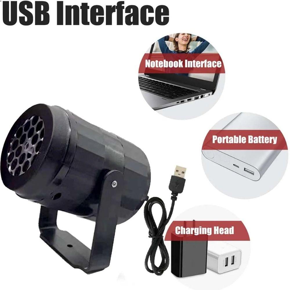 LED Christmas Snowflake Projector USB Snowflake Projector Light New Fairy Lights Home