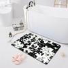 Впитывающий нескользящий коврик Дверной коврик Ванная комната Туалет Пол Душевая комната Коврик для ванной Современный кухонный коврик