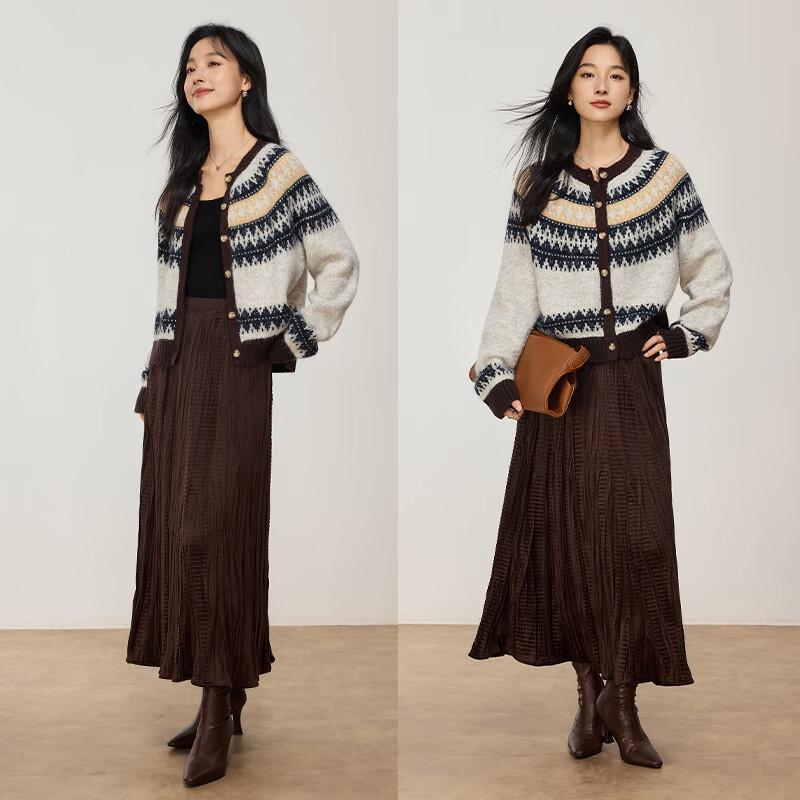 VICTORIA&VERA Женский жаккардовый вязаный свитер в стиле Fair Isle