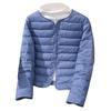 Lightweight Down Cotton Jacket, Women's, Short, Autumn and Winter, Inner Lining Cotton Jacket, Round Neck, V-neck, Two-piece Cotton Jacket, Outerwear