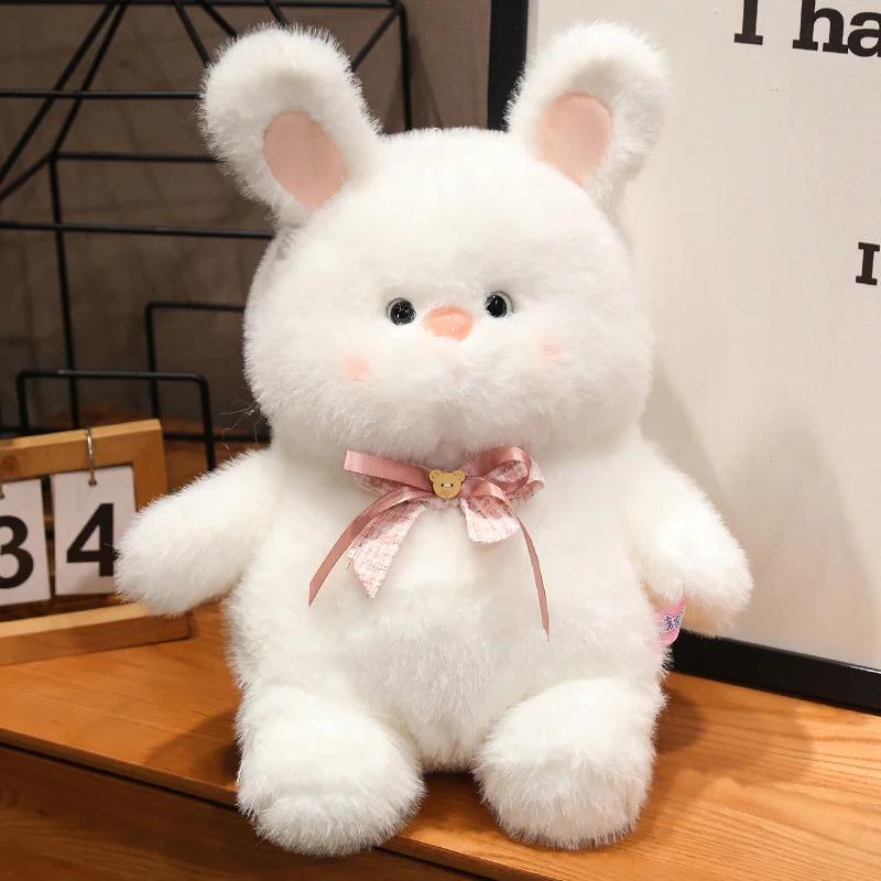 White Bunny Doll Rabbit Plush Toy Pillow Fabric Comfortable Soft Filled Full Soft Home Decoration Holiday Gifts