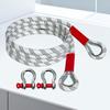 Tow Ropes For Trucks High-Density Weaving Towing Strap With 2 D-Ring Shackles Recovery Straps Offroad Snatch Rope Tow Truck