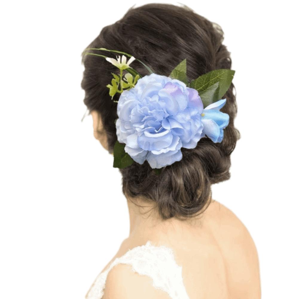 Side Clip Flower Hairpin Hair Clip Wedding Bride Accessories  Water Splashing Festival