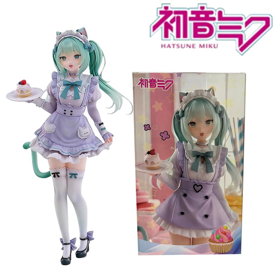 F:Nex Piapro Miku Масштаб 1/7 Кошачьи Ушки Горничная Аниме Фигурка Хацунэ Мику ПВХ Модель Домашний Декор Подарок на День Рождения Для Детей