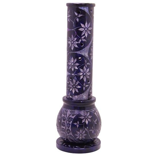 Подставка для благовоний из мраморного синего солнечного мыльного камня, 25,4 см, Agarbatti