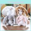 Floppy Eared Rabbit Plush Toy Keychain Stuffed Animal Bag Charm Gift For Girls Kids