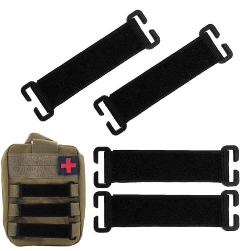 4 Multifunctional Velcro Triangle Belts, Multi-Purpose Multi-Belts with Hanging Hooks, Carabiners, and Molle Attachments for Airsoft, Mountaineering,