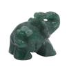 Fashion Ornaments Aventurine Green Jade Stone Hand Carved Natural Craving Elephant Statue Decor Car Decoration Supplies Easy Accessibility