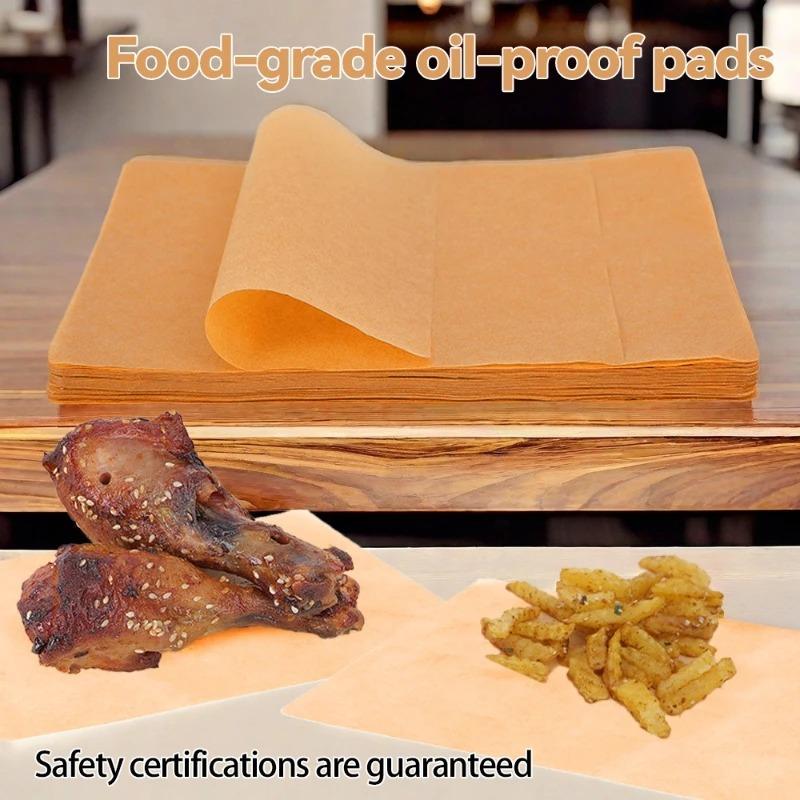 50 PCS Parchment Paper Precut Baking Sheets , Oil-Resistant, High-Temperature Baking Paper for Cooking, Roasting, and Food Prep