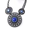 [H9004] - Blue 'Carmen' Designer Necklace