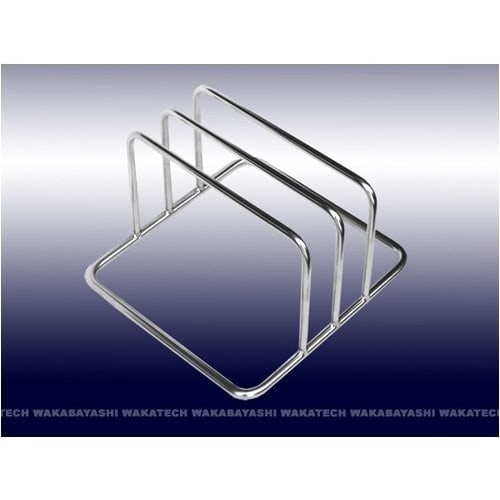 Wakabayashi Kogyo Extra Thick Stainless Steel Cutting Board Stand (2-Plate) WA-2303