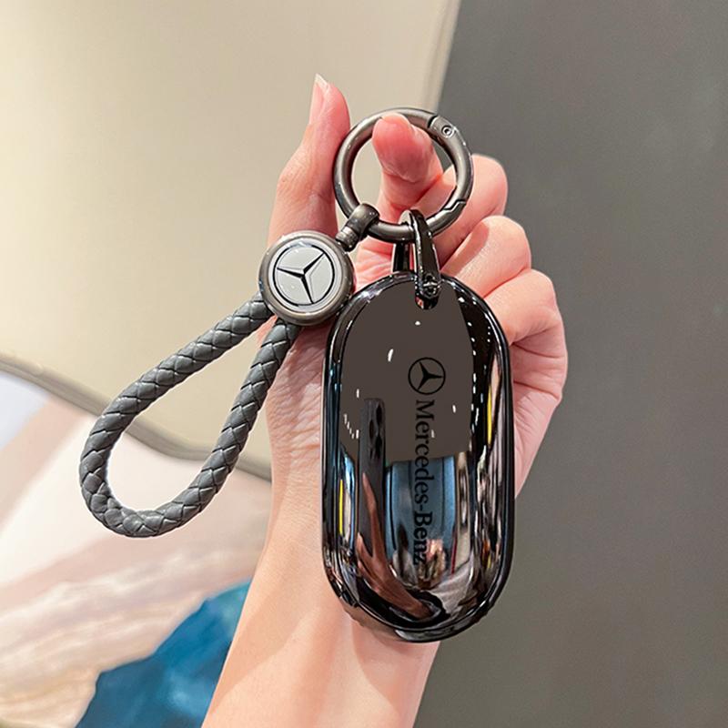RPO5 Car Key Fob Cover Case Keychain Holder For Mercedes Benz Accessories A200 C180 C200 C300 GLA250 GLC300 GLE400 GLE500