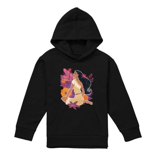 Pocahontas Childrens/Kids Flowers Heather Hoodie