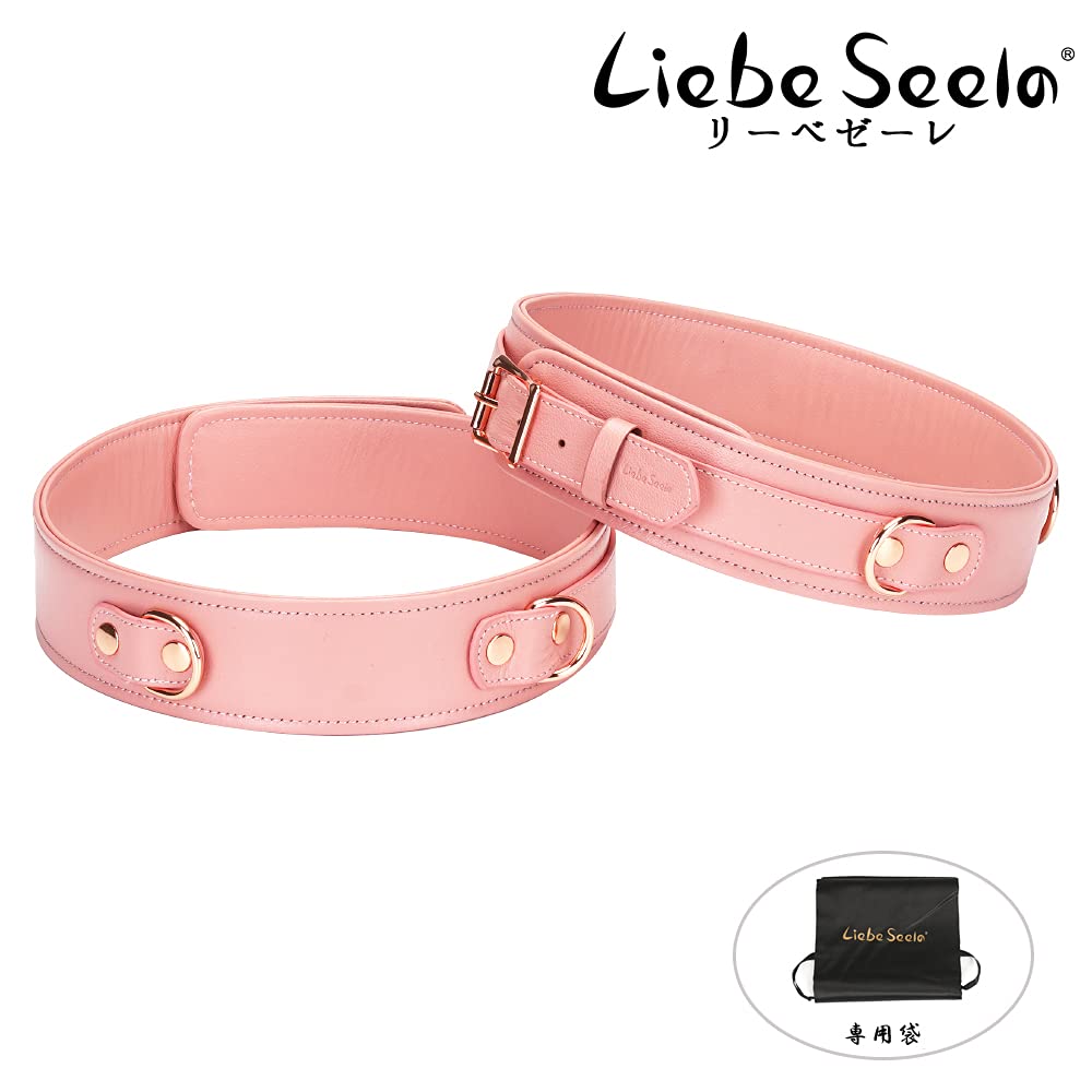 Liebe Seele Набедренные кандалы SM Товары Ограничения Розовый Косплей Натуральная кожа Бедра Королевы Сексуальный (L)