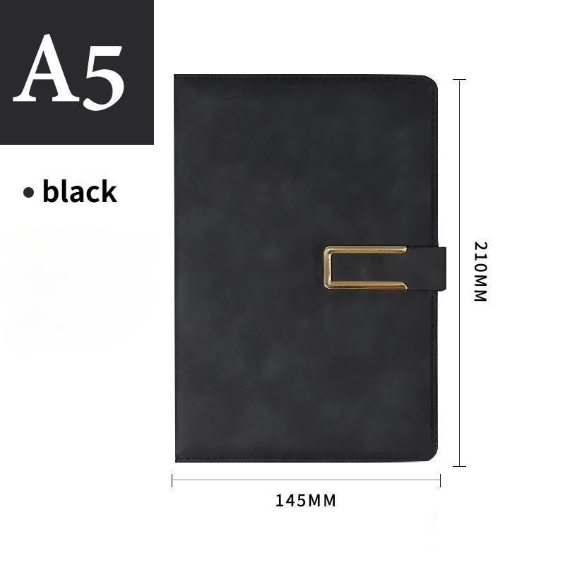 A5 Magnetic Buckle Notebook Business Office Diary Handbooks 240 Pages Notepad