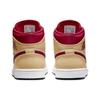 Air Jordan 1 Mid Light Curry Cardinal Red Мужские кроссовки Коричневый Белый-Белый Оникс 554724-201