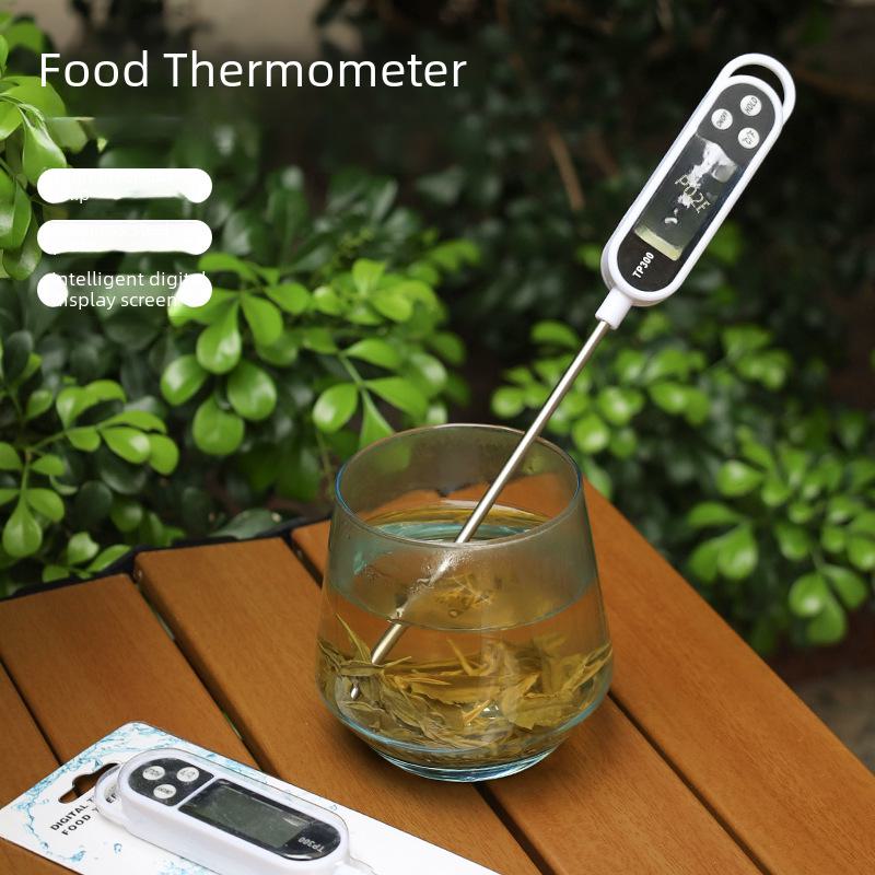 Цифровой кухонный термометр для мяса со щупом из нержавеющей стали — идеально подходит для выпечки, барбекю, приготовления детского молока и многого другого.