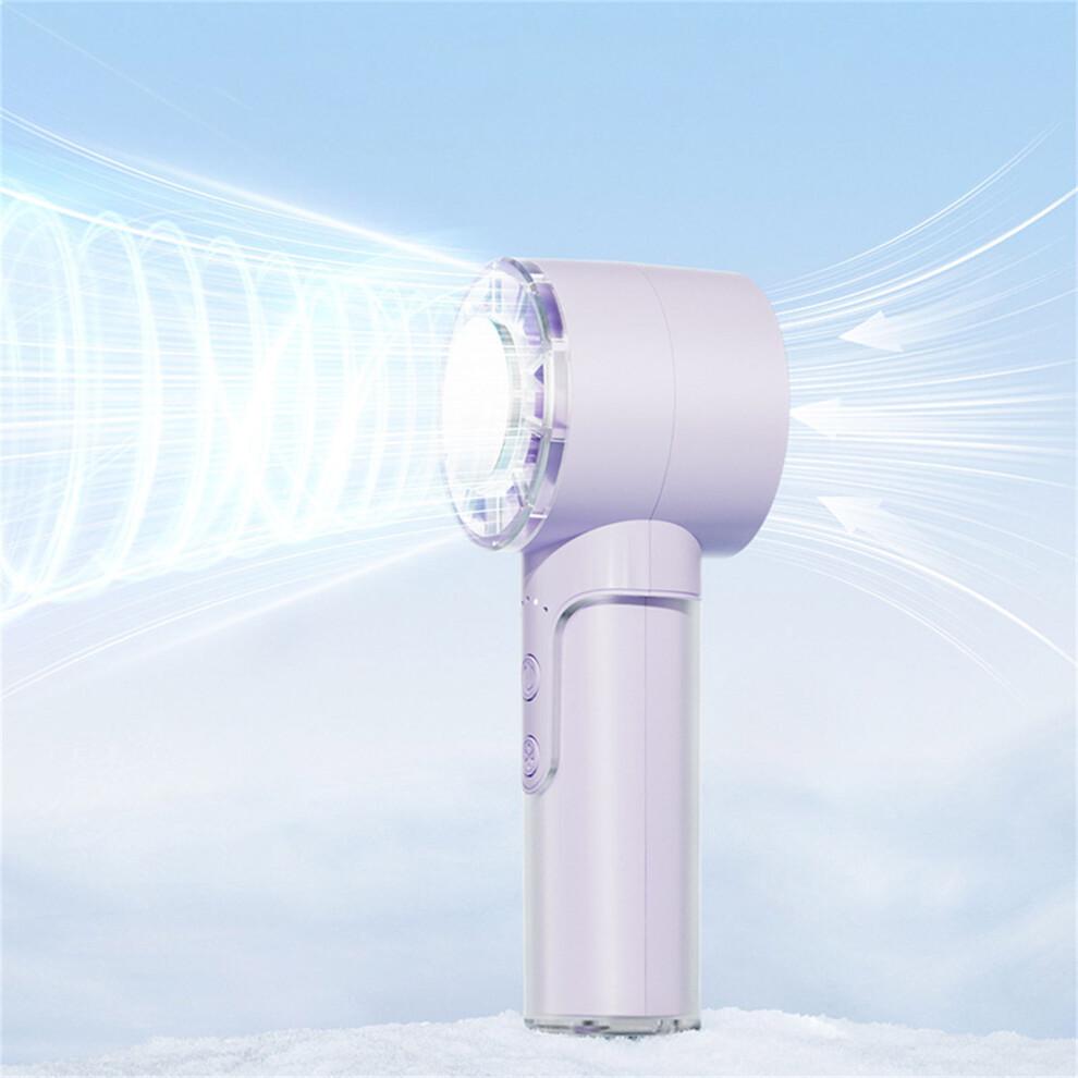 Foldable Handheld Fan Cooling Fan Suitable for Outdoor-Purple