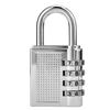 4digit Combination Password Padlock Gym Drawer Padlock(Silver)