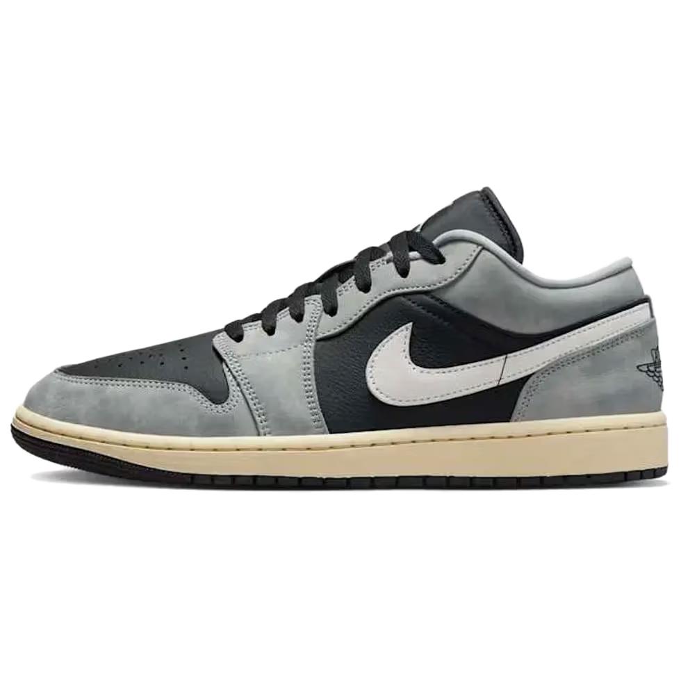 Air Jordan 1 Low Light Smoke Grey Men Sneakers White Off-Noir HQ2010-012