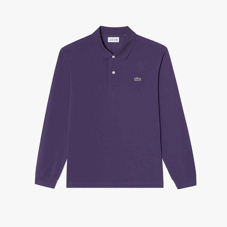 Lacoste Мужская французская базовая футболка-поло с длинным рукавом Regular Fit PH732E-54NZSV