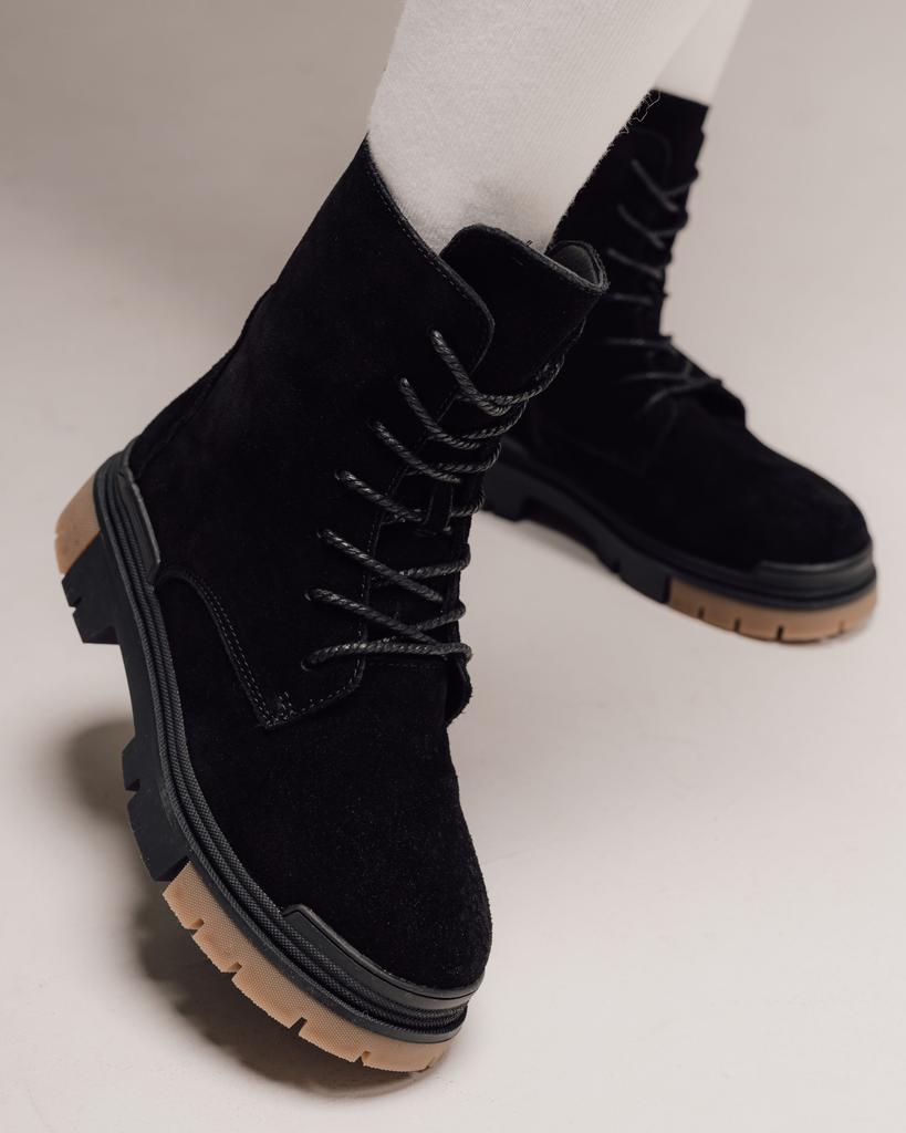 Ботинки высокие зимние Lola Andy 8855 36 черные замша шерсть