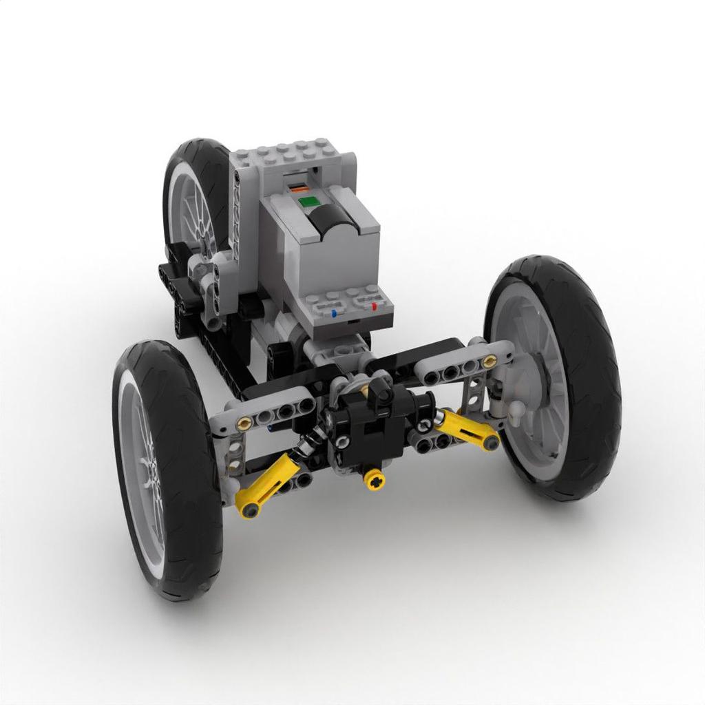 Electric Tricycle Building Block Brick 3-Wheel Motorcycle Moc Technical Car Bricks With Power Motor Kids Educational Toys