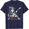 Guitar Cat Novelty Rock Music Band Concert Funny Cat T-Shirt
