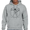 Vitruvian Zappa Mens Funny RockHoodie Frank Music Electric Guitar Band Top