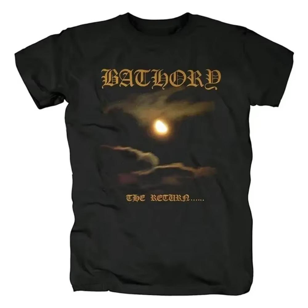 Футболка Bathory Black Metal Venom, летняя свободная мужская футболка с коротким рукавом, хлопковая футболка, повседневная женская футболка в стиле хип-хоп, уличная одежда