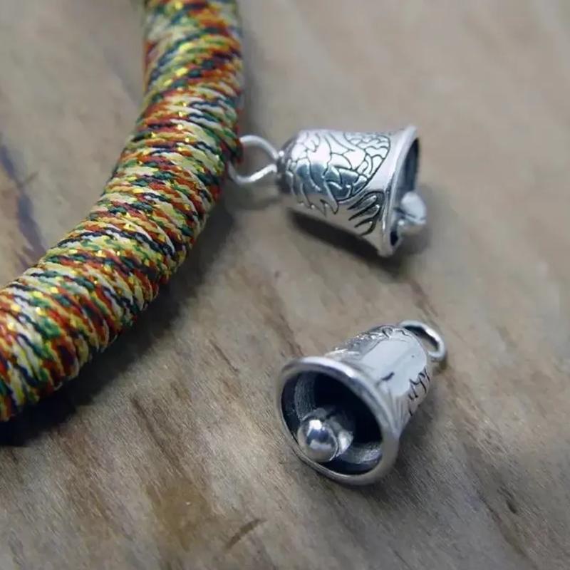 WTEMPO 20 шт. серебристых колокольчиков, мини-колокольчики ручной работы, украшения для изготовления ювелирных изделий, аксессуары для творчества, праздничные украшения в виде колокольчиков с подвесками