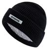 Unisex Daily Beanie Hat Plush Fur Lined Winter Hats For Men Women Keep Warm Knitted Hat Fashion Solid Ski Winter Cap