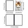 PVC Recipe Book Cover Transparent Menu Paper Holder Waterproof a4 Document Holder  DIY Menu Making