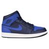 Jordan Air Jordan 1 Mid Cow Leather, Leather Comfortable Lightweight Cushioning Mid top Children's Basketball Shoes 554725-412