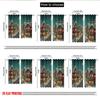 2pcs 2D flat printing Christmas Hot Party Curtains Christmas Village Snow Town Scene Digital Printed Polyester Drapes Birthday