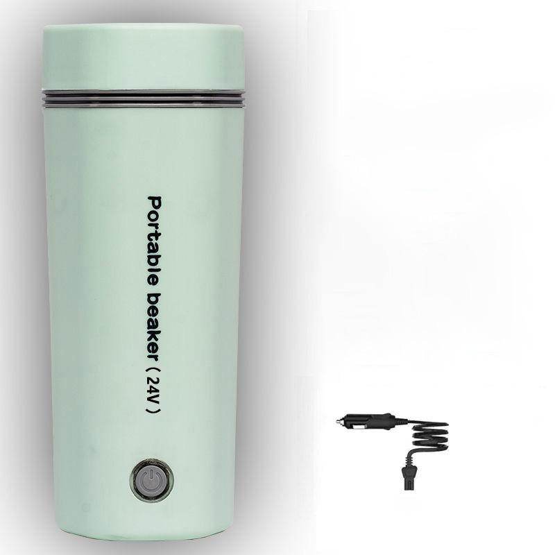 Портативный электрический чайник из нержавеющей стали с подогревом, автомобильная 8-часовая термоизоляционная чашка, чашка для кофе, чая, воды, нагревательная чашка