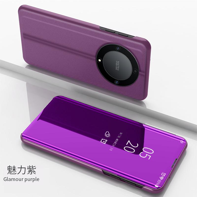 Чехол для Honor X9a с прозрачным зеркалом, откидной крышкой и подставкой, чехлы для телефонов Honor X9a HonorX9a X 9, 6,67 дюйма, бампер, противоударный, задняя крышка