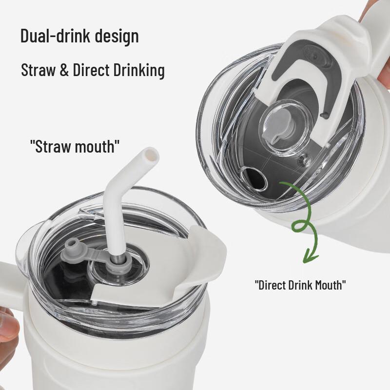 Dileber MLH9122 1200ml Dual-Drink Insulated Tumbler