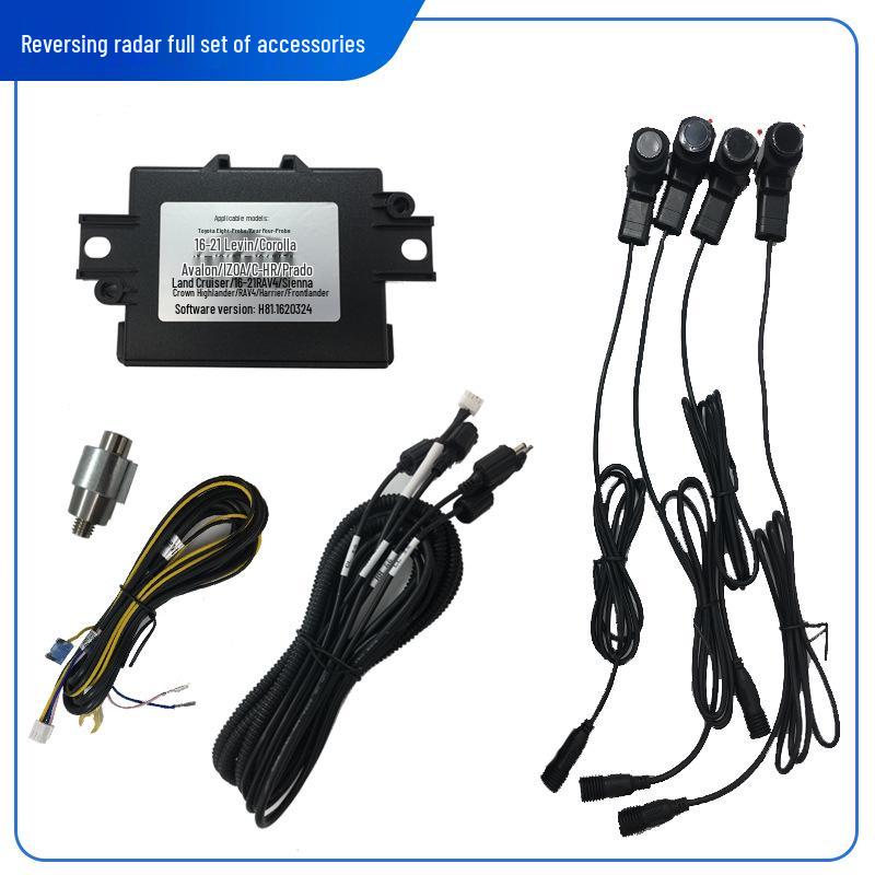 Front & Rear Radar with RAV4 Rongfang Instrument Display for 22 Models
