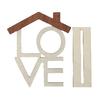 LOVE HOME Desktop Decoration with Base Room Home Office Living Wooden Table Centerpiece Hollow
