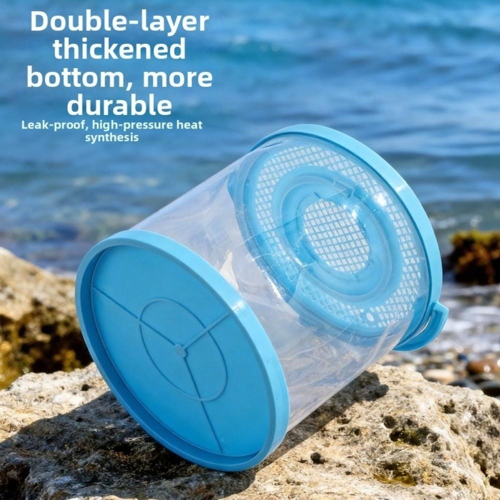 Small Size Plastic Fish Tank With Cover Portable Fish Container Foldable Aquarium Fish Transport