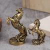 Bronze Horse Desktop Decoration Living Room Tea Table Sculpture Metal Craft Home Decorations Chinese Zodiac Horse Statue