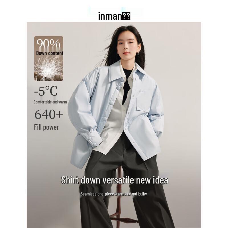 Inman Women's Shirt-Style Light Down Jacket