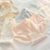 A-class Baby Cotton Jacquard Underwear Women's 5A Antibacterial Crotch Pure Cotton Breathable Waist Panties Bag Hip Triangle Pants