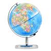 EXCELLENCE 14cm Metal with Stand Rotating Geography Education Globe Earth World Map Led Lights School Teaching Tool