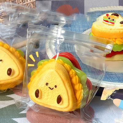 Мягкие игрушки ручной работы «Сэндвич Таба», милые мягкие игрушки «Сэндвич», липкие мягкие игрушки «Сэндвич», забавные новинки, подходящие для офиса и школы