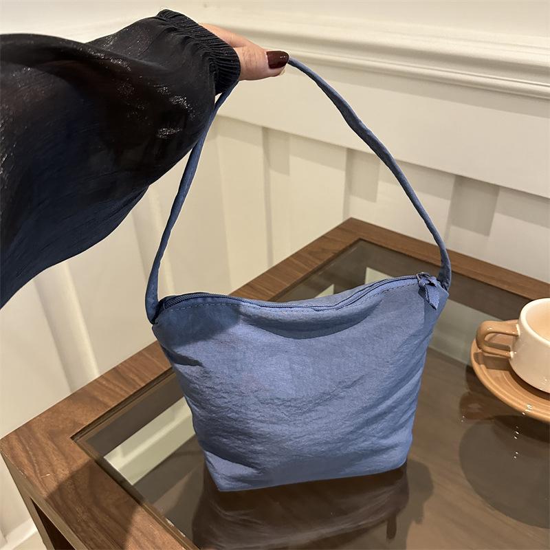 Сумка подмышкой женская большая вместимость новая осенне-зимняя холщовая сумка через плечо женская сумка-ведро из ткани ниши