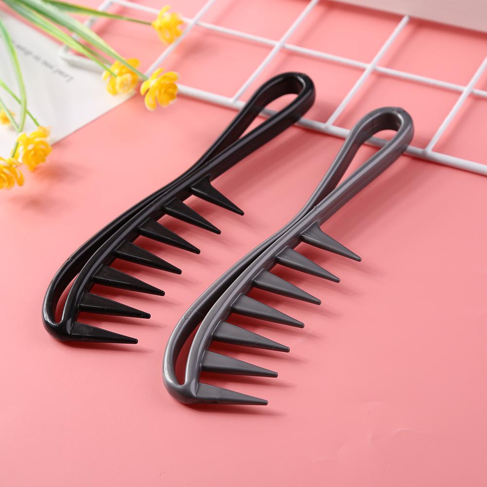Hair Detangling Brush Hairdressing Styling Tools Anti-Static Brush Wide Tooth Plastic Comb Salon Hairdressing Comb