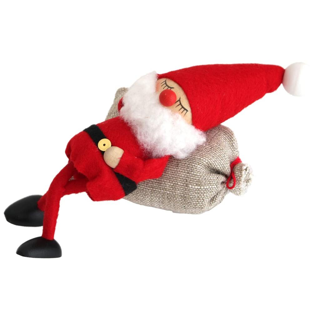 NORDIKA Nisse Christmas Wooden Doll (Sleeping Santa/Red/NRD120075)